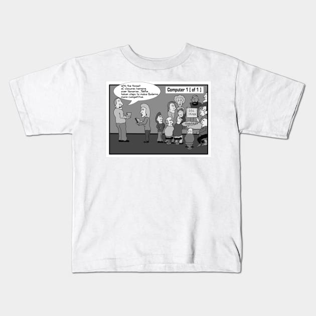 Currie and Balerno News Cartoon March 2011 Kids T-Shirt by grantwilson